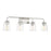 Savoy House 4-Light Bathroom Vanity Light, Polished Nickel