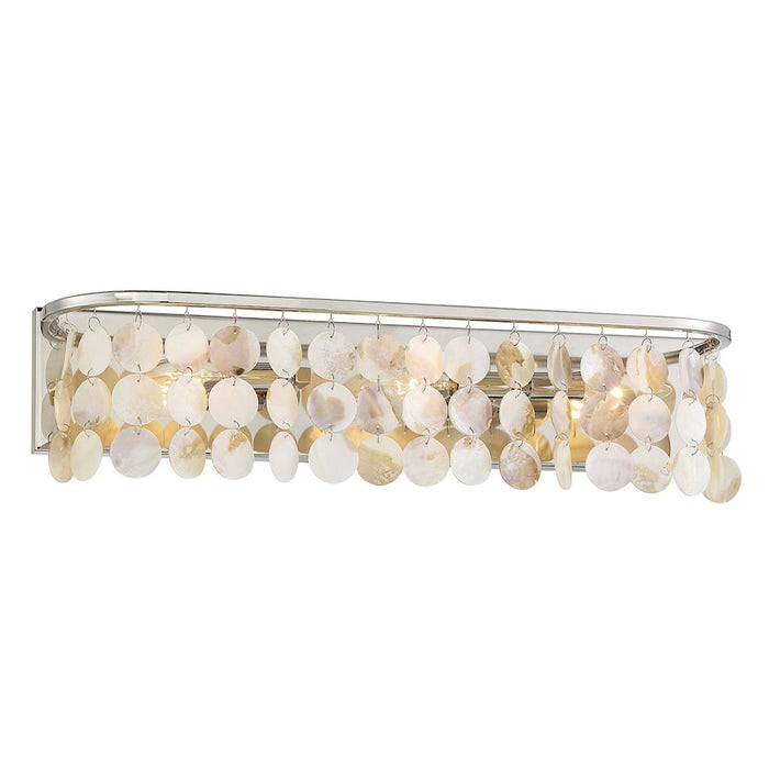 Savoy House 3-Light 5" Bathroom Vanity Light, Polished Nickel