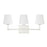 Meridian Contemporary 3 Light 9" Bathroom Vanity, Polished Nickel