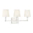 Meridian Contemporary 3 Light 9" Bathroom Vanity, Polished Nickel