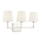Meridian Contemporary 3 Light 9" Bathroom Vanity, Polished Nickel