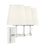 Savoy House 3-Light 24" Bathroom Vanity Light, Polished Nickel/Linen