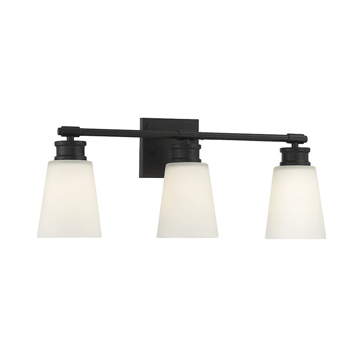 Savoy House 2-Light 14" Bathroom Vanity Light, Matte Black