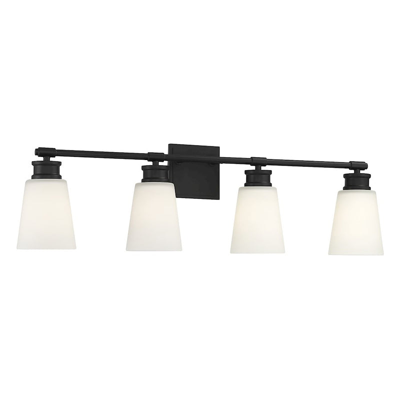 Savoy House 3-Light 23" Bathroom Vanity Light, Matte Black