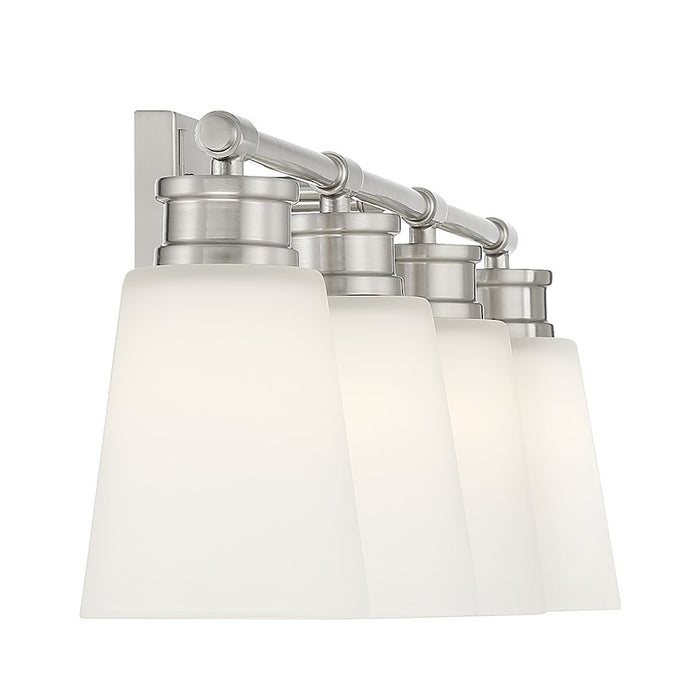 Savoy House 4-Light 31" Bathroom Vanity Light, Brushed Nickel