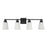 Savoy House 4-Light 31" Bathroom Vanity Light, Matte Black