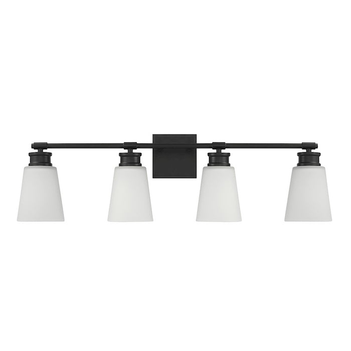 Savoy House 4-Light 31" Bathroom Vanity Light, Matte Black