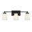 Savoy House 3-Light 24" Bathroom Vanity Light, Matte Black/Milk - M80058MBK