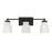 Savoy House 3-Light 24" Bathroom Vanity Light, Matte Black/Milk