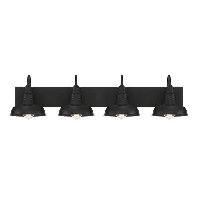 Meridian Modern Farmhouse 4 Light 9" Bathroom Vanity, Bronze