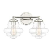 Savoy House 2-Light 17" Bathroom Vanity Light, Polished Nickel - M80072PN