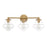 Savoy House 3-Light 26" Bathroom Vanity Light, Natural Brass