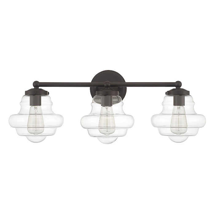 Savoy House 3-Light 26" Bathroom Vanity Light, Oil Rubbed Bronze