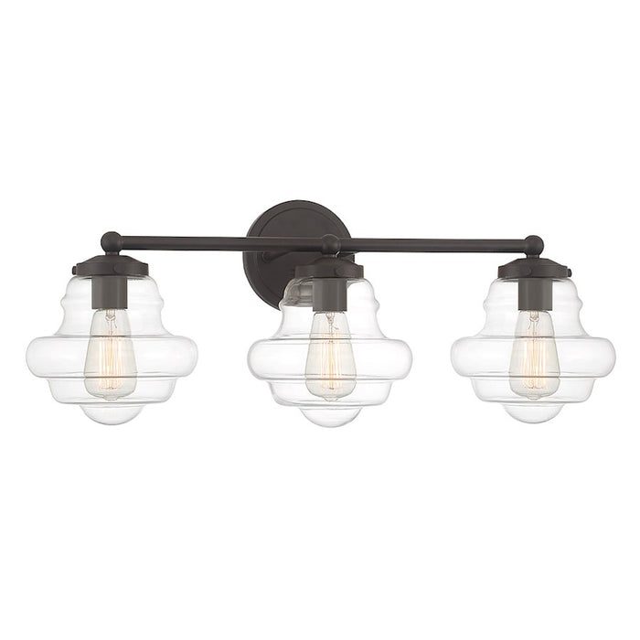 Savoy House 3-Light 26" Bathroom Vanity Light, Oil Rubbed Bronze