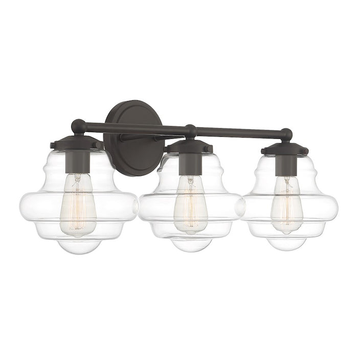 Savoy House 3-Light 26" Bathroom Vanity Light, Oil Rubbed Bronze