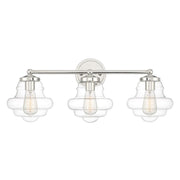 Savoy House 3-Light 26" Bathroom Vanity Light, Polished Nickel - M80073PN
