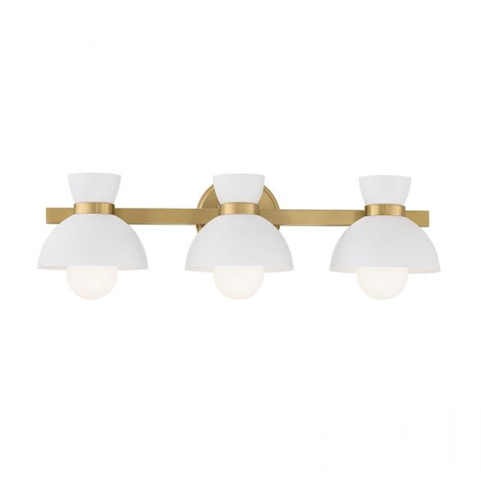 Savoy House 3-Light 25" Bathroom Vanity Light, Natural Brass - M80075NB