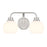 Savoy House Meridian 2Lt Bathroom Vanity Light, Nickel/White Opal - M80080BN