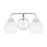 Savoy House Meridian 2Lt Bathroom Vanity Light, Chrome/White Opal