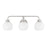 Savoy House Meridian 3Lt Bathroom Vanity Light, Nickel/White Opal