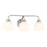 Savoy House Meridian 3Lt Bathroom Vanity Light, Nickel/White Opal