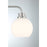 Savoy House Meridian 3Lt Bathroom Vanity Light, Nickel/White Opal