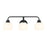 Savoy House Meridian 3Lt Bathroom Vanity Light, Black/White Opal - M80081MBK