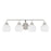 Savoy House Meridian 4Lt Bathroom Vanity Light, Nickel/White Opal