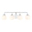 Savoy House Meridian 4Lt Bathroom Vanity Light, Chrome/White Opal - M80082CH