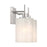 Savoy House Meridian 2Lt Bathroom Vanity Light, Nickel/White Strie