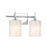 Savoy House Meridian 2Lt Bathroom Vanity Light, Chrome/White Strie