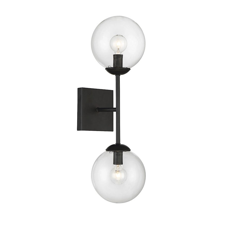 Meridian Mid-Century Modern 1 Light Wall Sconce, Natural Brass