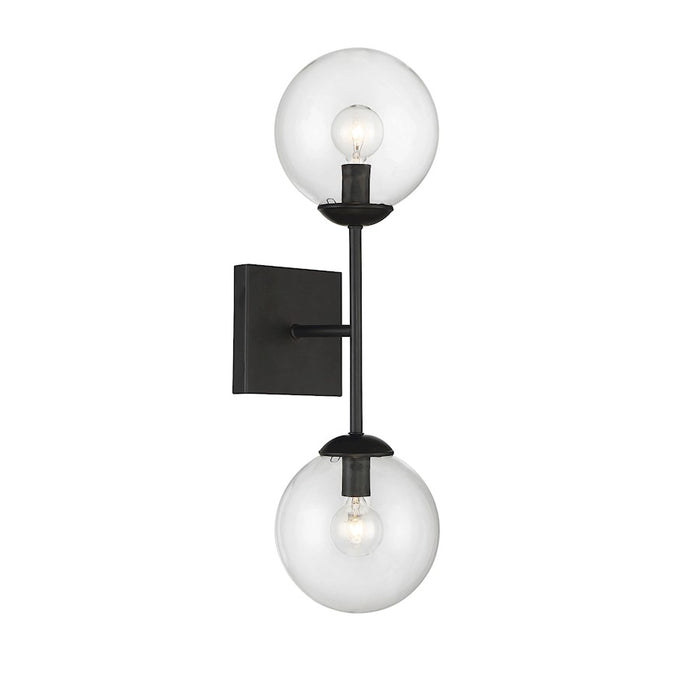 Meridian Mid-Century Modern 1 Light Wall Sconce, Natural Brass