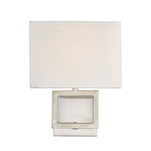 Savoy House 1-Light 10" Square Wall Sconce, Brushed Nickel - M90009BN