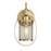Meridian Mid-Century Modern 1 Light 49" Wall Sconce, Black/Brass