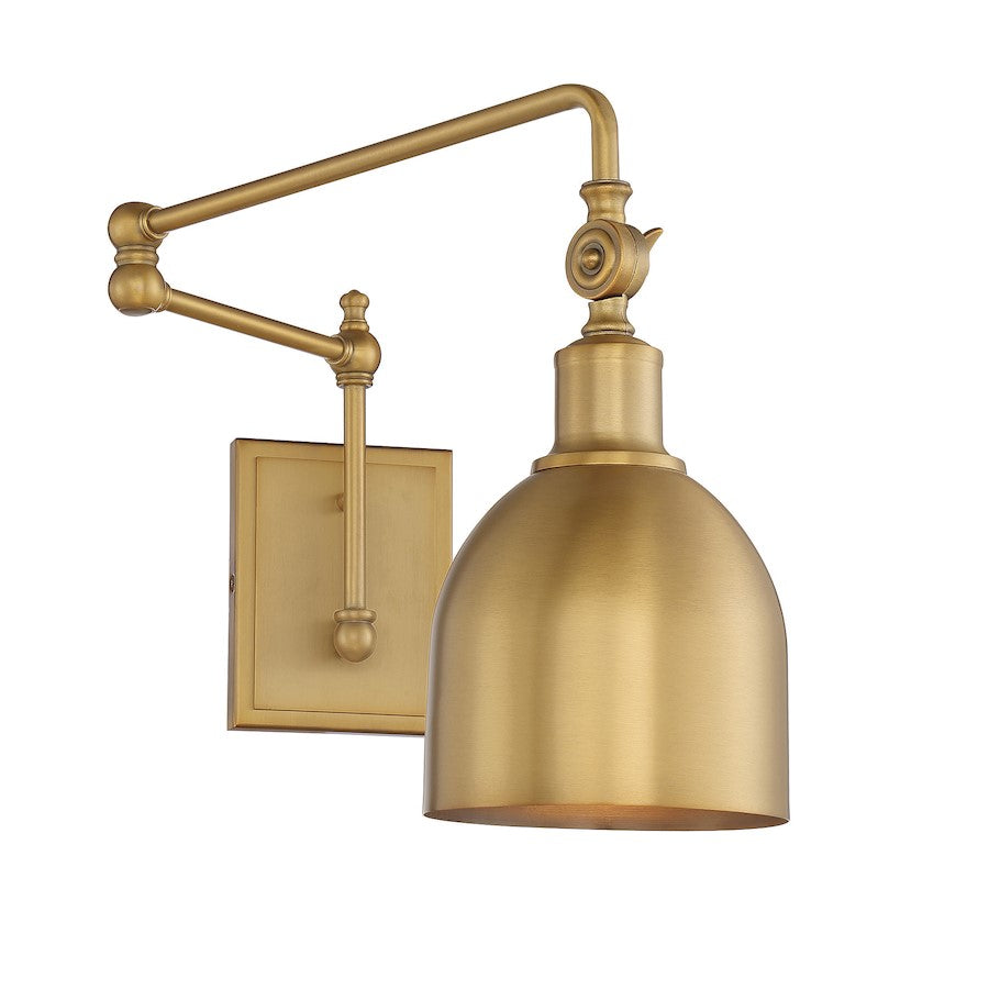Meridian Traditional 1 Light Adjustable Wall Sconce