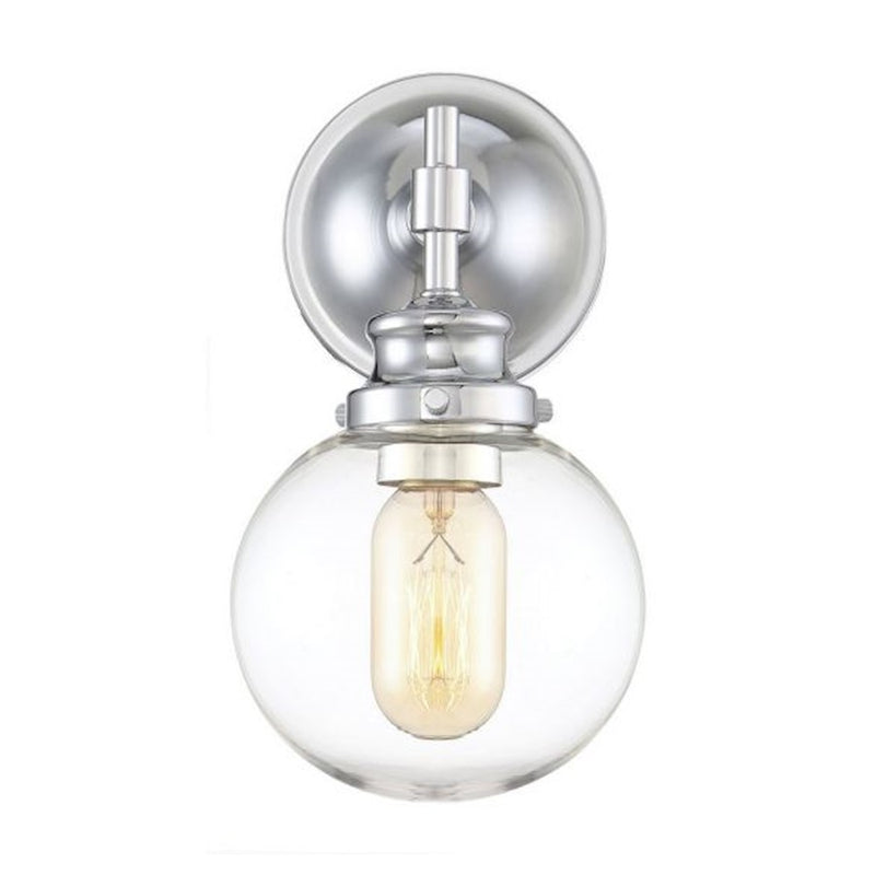 Savoy House 1-Light 10" Wall Sconce, Chrome