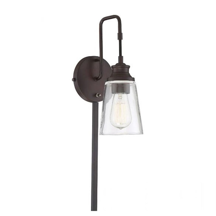 Savoy House 1-Light 5" Adjustable Wall Sconce, Oil Rubbed Bronze - M90053ORB