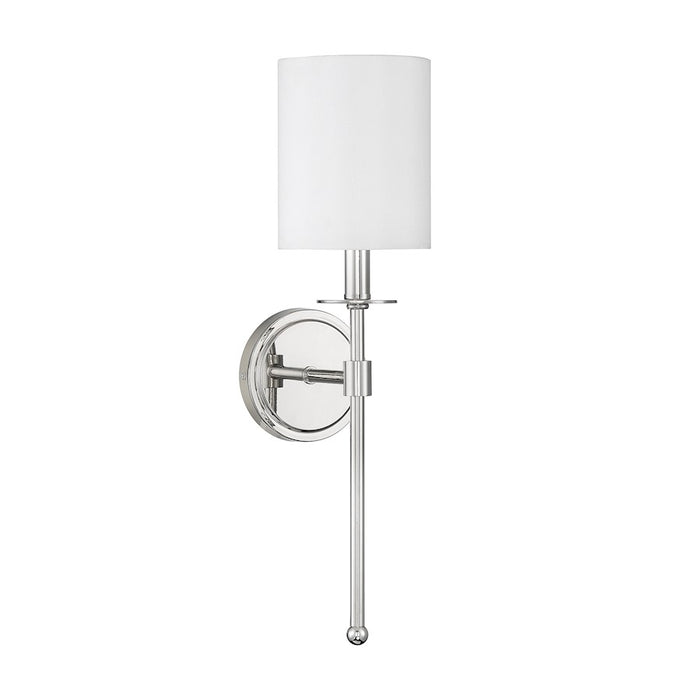 Savoy House 1-Light 20" Wall Sconce, Polished Nickel