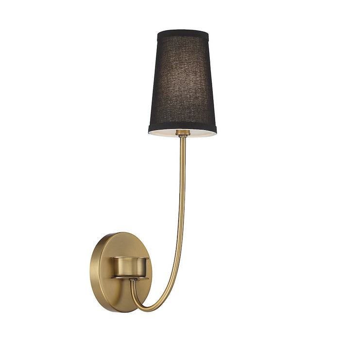 Savoy House 1-Light 5.1" Wall Sconce, Natural Brass - M90064NB