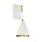 Savoy House 1-Light Wall Sconce, White/Natural Brass