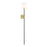 Meridian Mid-Century Modern Wall Sconce, Natural Brass