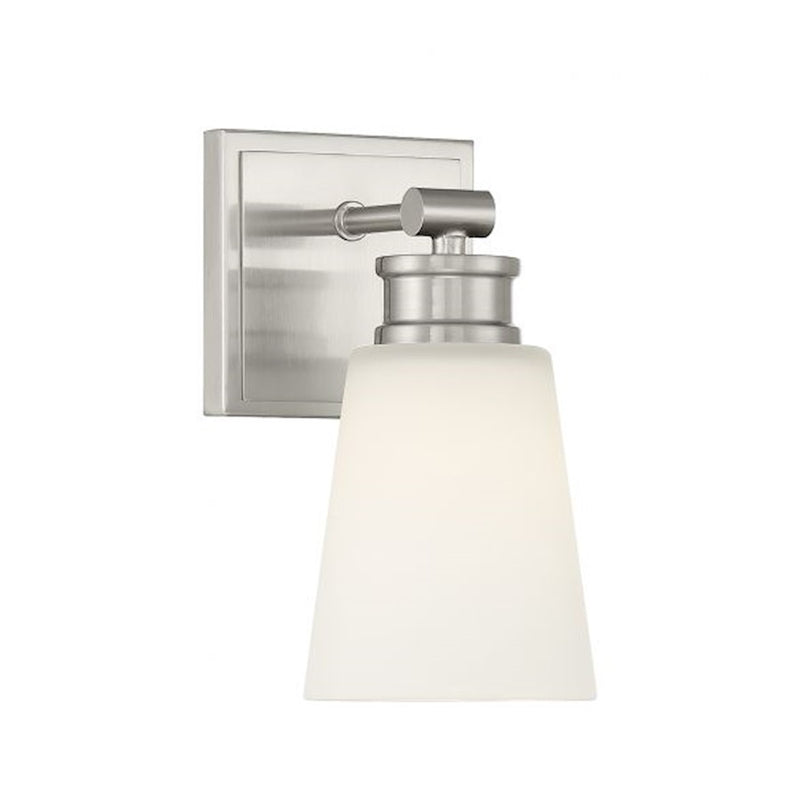 Savoy House 1-Light 9.5" Wall Sconce, Brushed Nickel