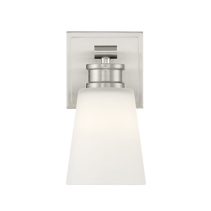 Savoy House 1-Light 9.5" Wall Sconce, Brushed Nickel