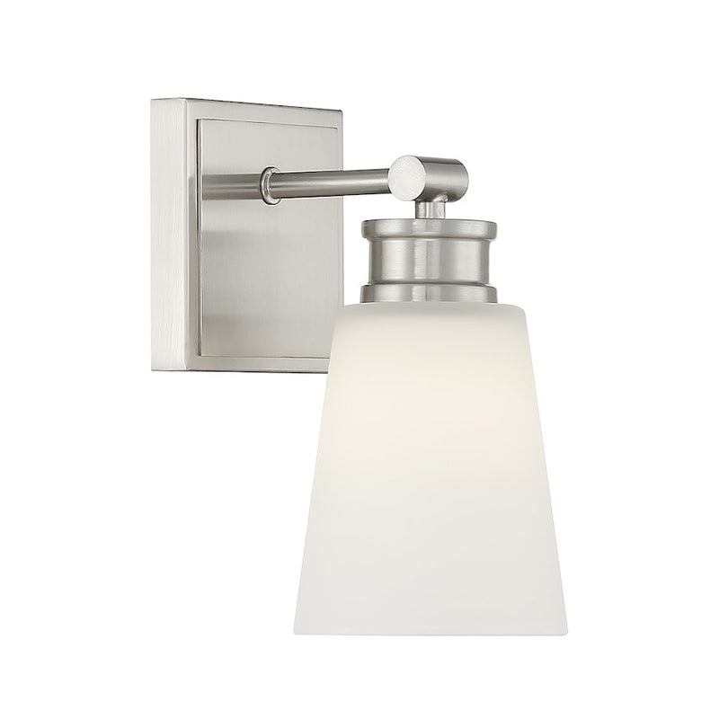 Savoy House 1-Light 9.5" Wall Sconce, Brushed Nickel