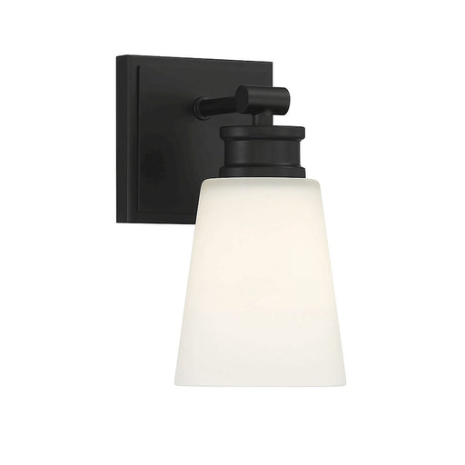 Savoy House 1-Light 9.5" Wall Sconce, Matte Black - M90072MBK