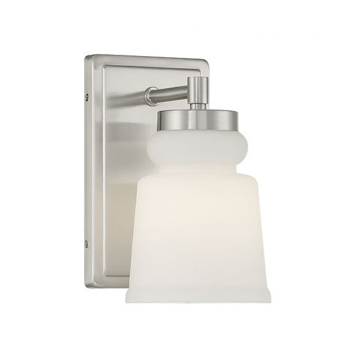 Savoy House 1-Light 8.5" Wall Sconce, Brushed Nickel - M90073BN