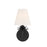 Savoy House 1-Light 12" Wall Sconce, Matte Black/White Linen