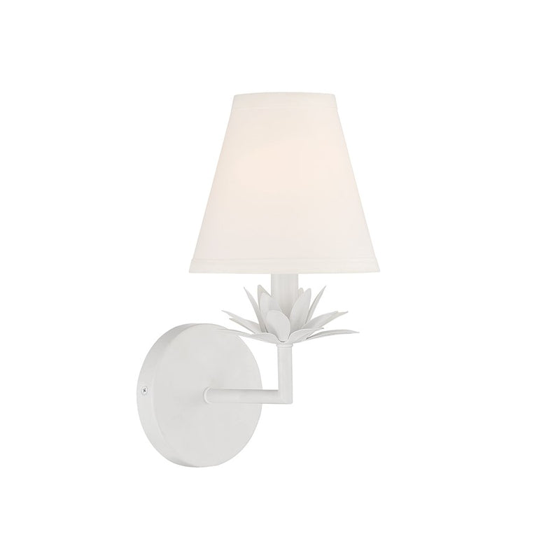 Savoy House 1-Light 12" Wall Sconce, White