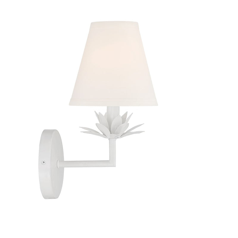 Savoy House 1-Light 12" Wall Sconce, White